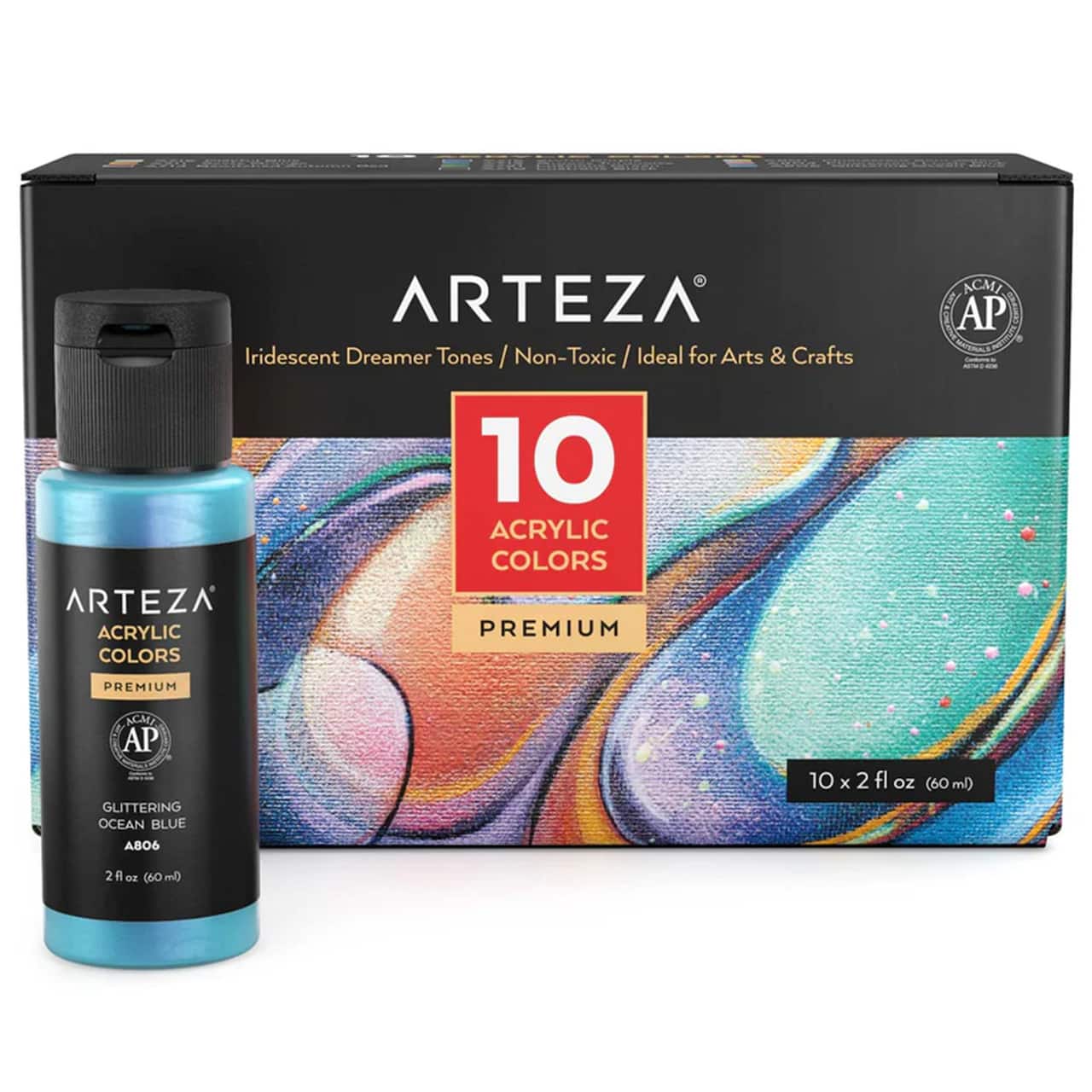 Arteza® Dreamer Tones Iridescent Acrylic Paint Set